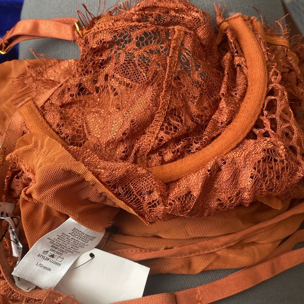 JLUXLABEL Rust Lace Bodysuit - Picture 8 of 11